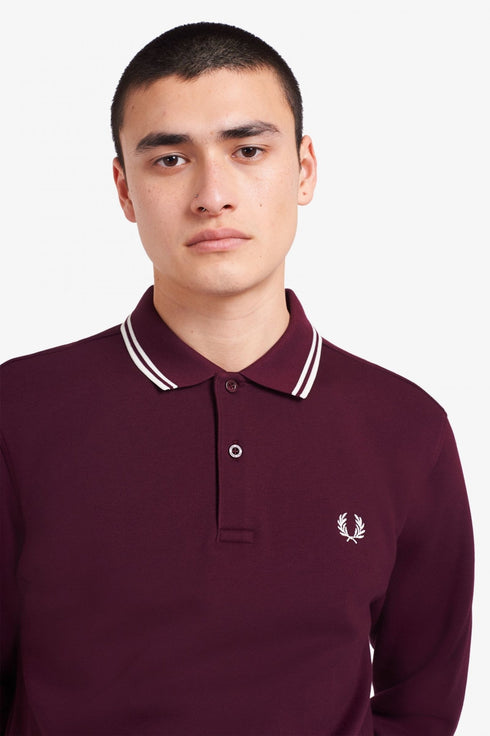 Polo Uomo rovescio in pile Bordeaux Fred Perry- Francavilla Moda